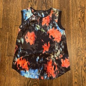 Sleeveless J.Crew silk top.